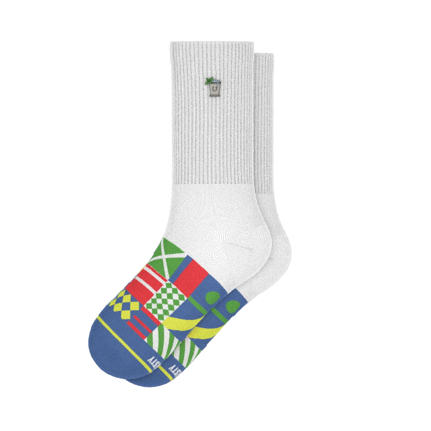 The Secretariat | Derby Flag Heel Hammock™ Crew Socks - MENLL