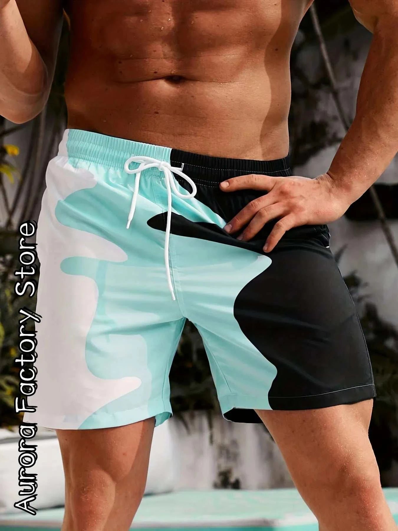 Summer Men Colorful 3D Shorts - MENLL