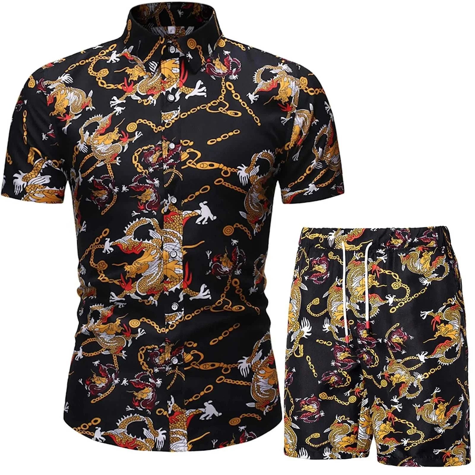 Classic men beach shorts set - MENLL