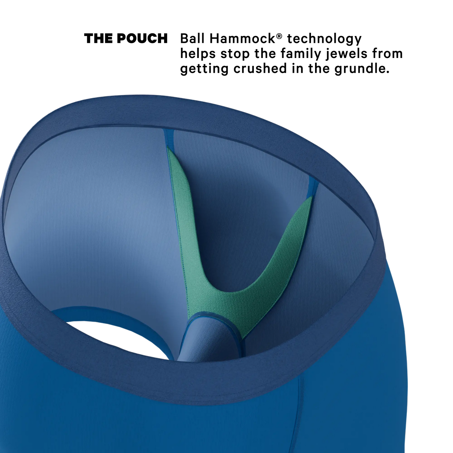 The Skydiver | Ocean Blue Ball Hammock® Pouch Underwear - MENLL