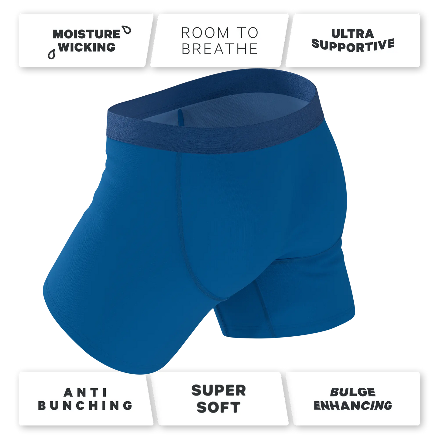 The Skydiver | Ocean Blue Ball Hammock® Pouch Underwear - MENLL