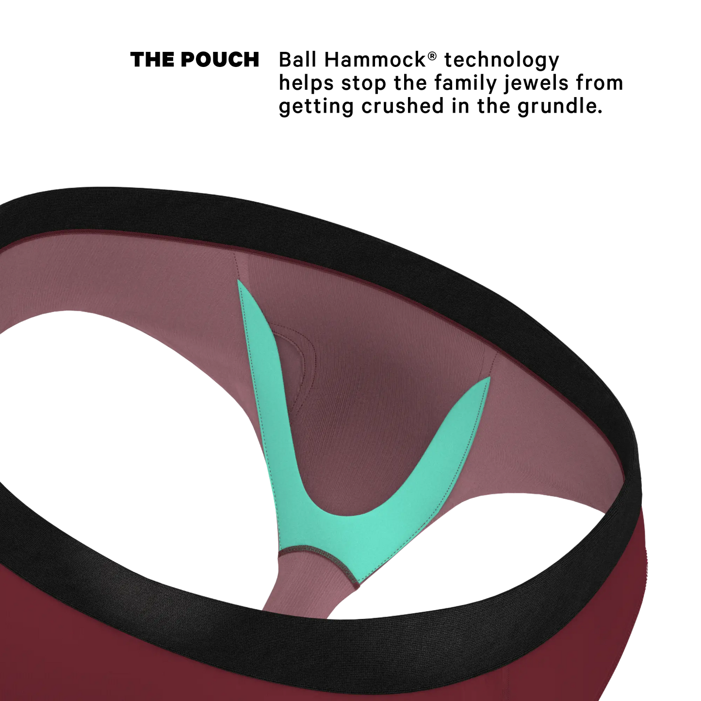 The Sommelier | Burgundy Ball Hammock® Pouch Underwear Briefs - MENLL