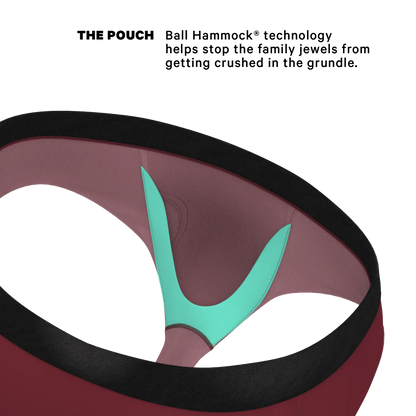 The Sommelier | Burgundy Ball Hammock® Pouch Underwear Briefs - MENLL