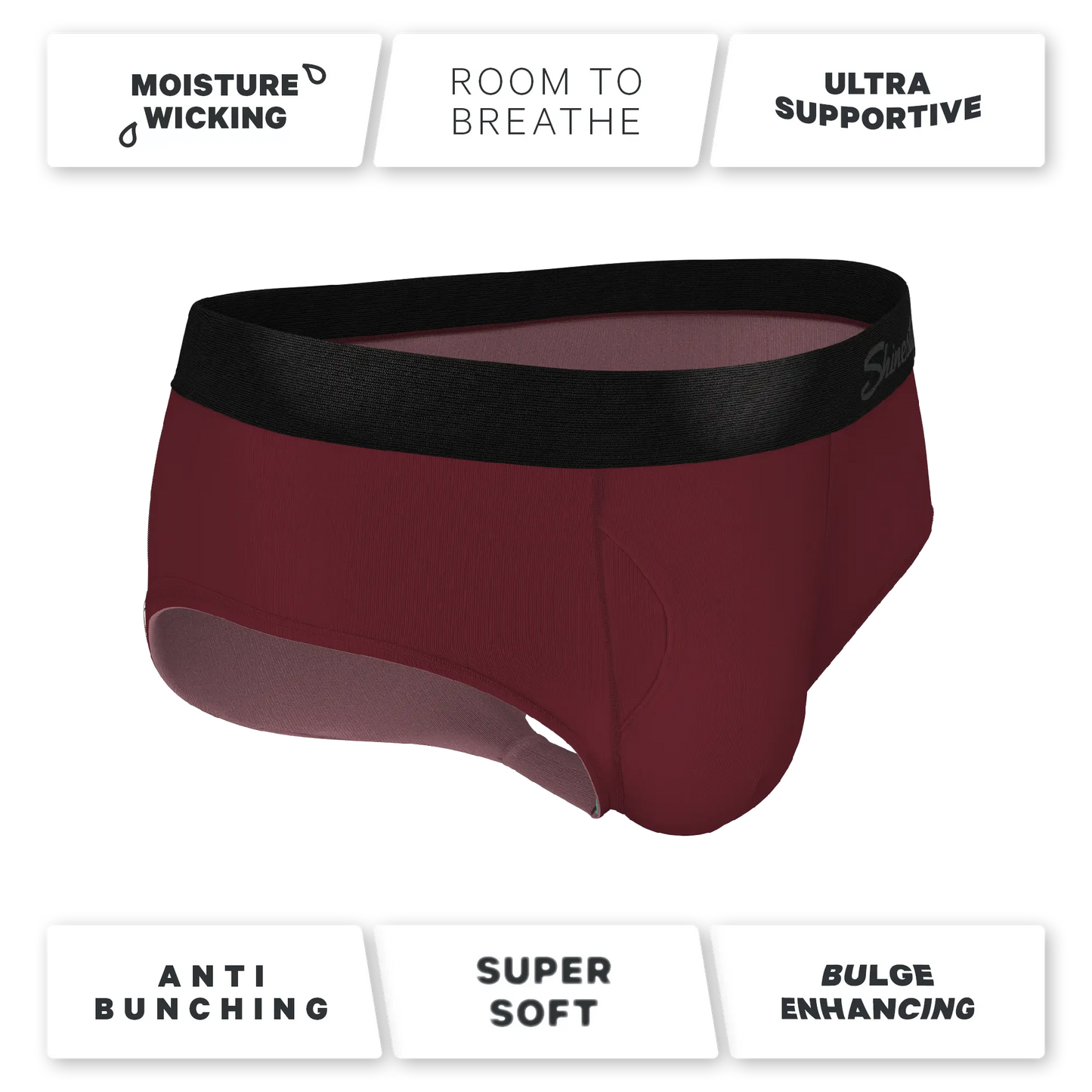 The Sommelier | Burgundy Ball Hammock® Pouch Underwear Briefs - MENLL