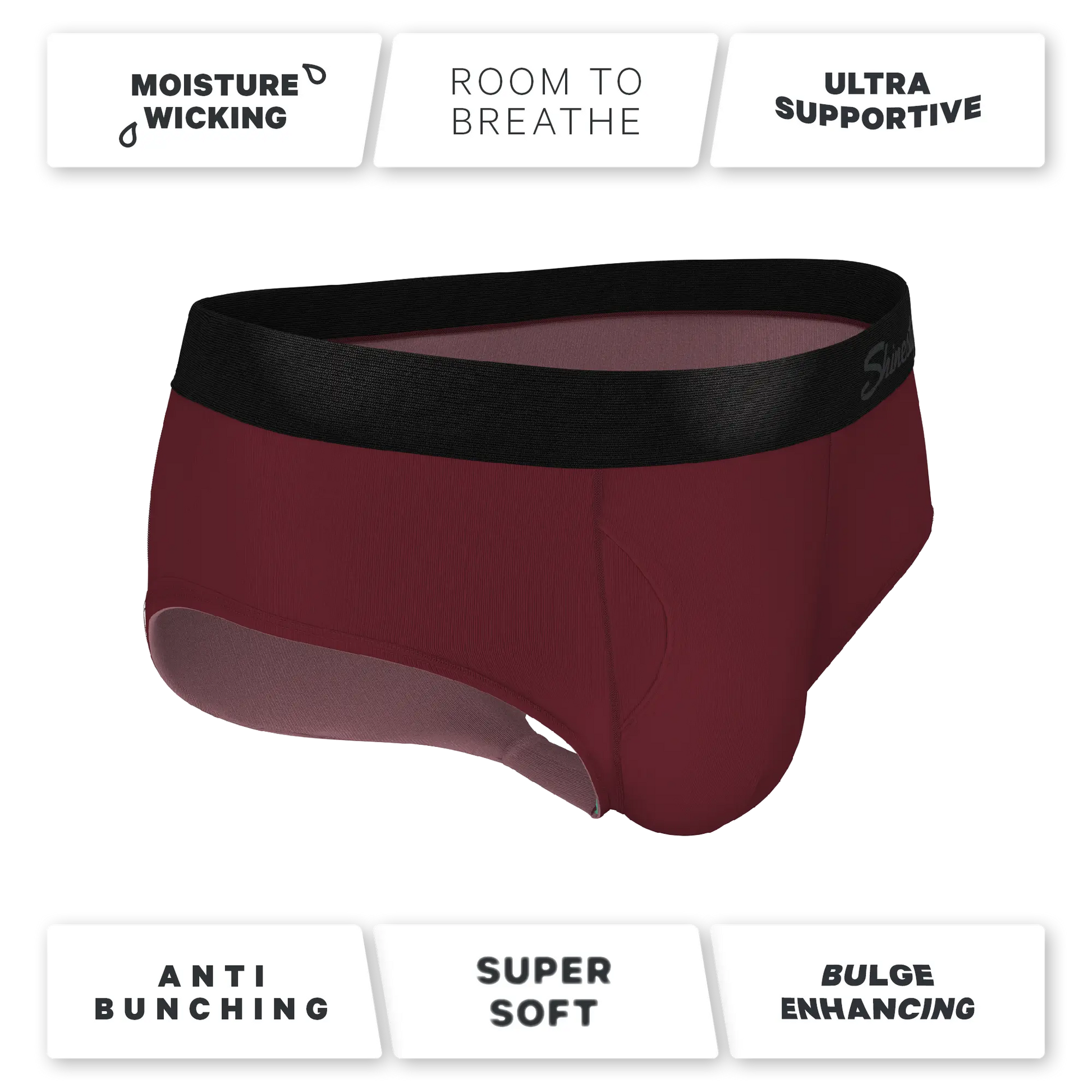 The Sommelier | Burgundy Ball Hammock® Pouch Underwear Briefs - MENLL