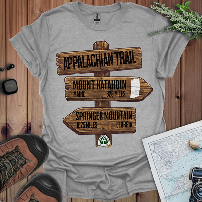 Appalachian Trail White Blaze Unisex T-Shirt Katahdin Springer 2200 Miles