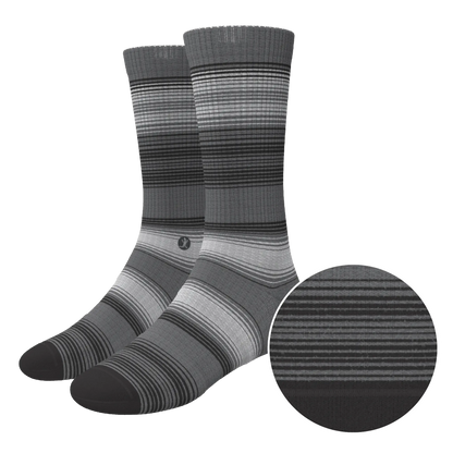 The Static Channel | Stripe Heel Hammock™ Crew Socks - MENLL
