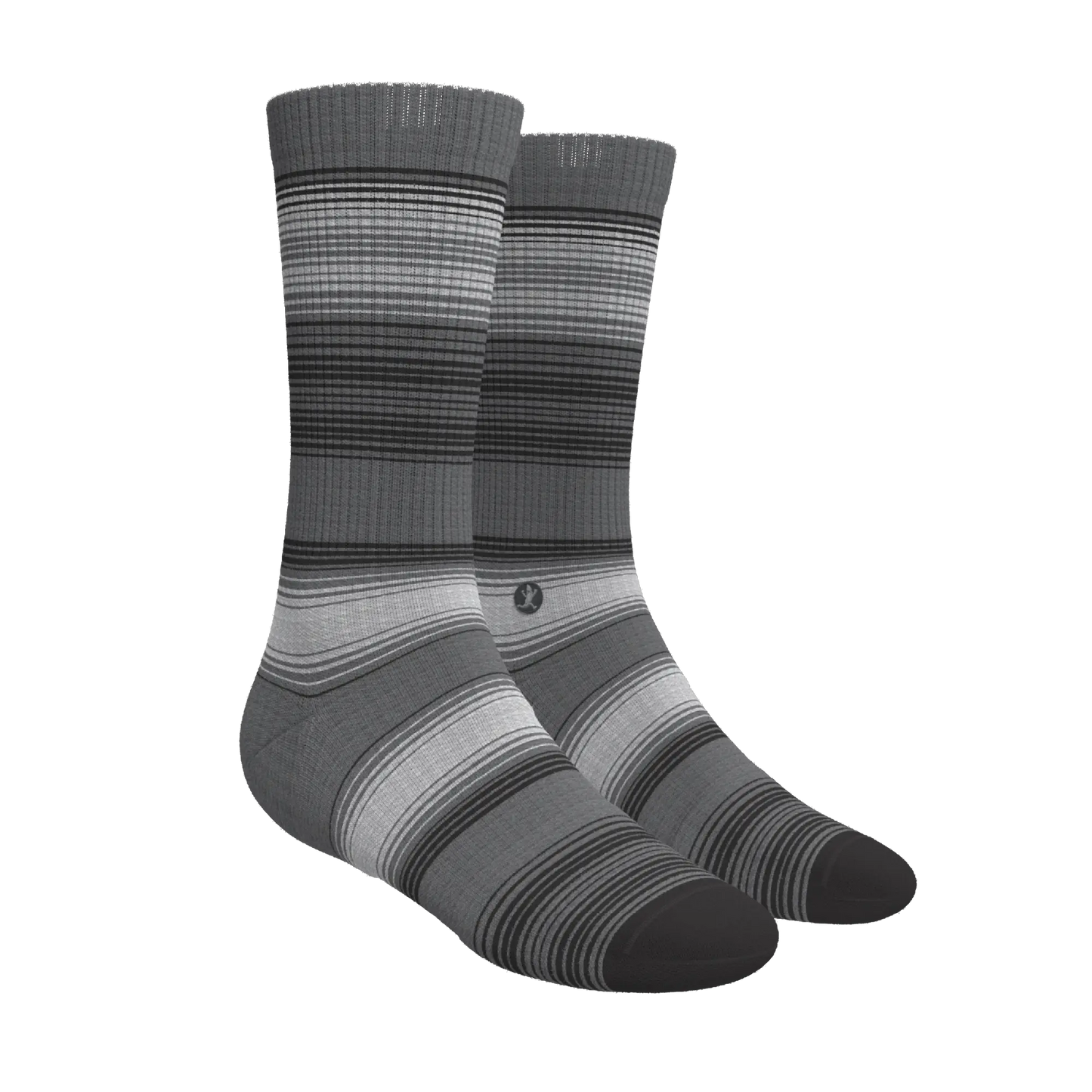 The Static Channel | Stripe Heel Hammock™ Crew Socks - MENLL