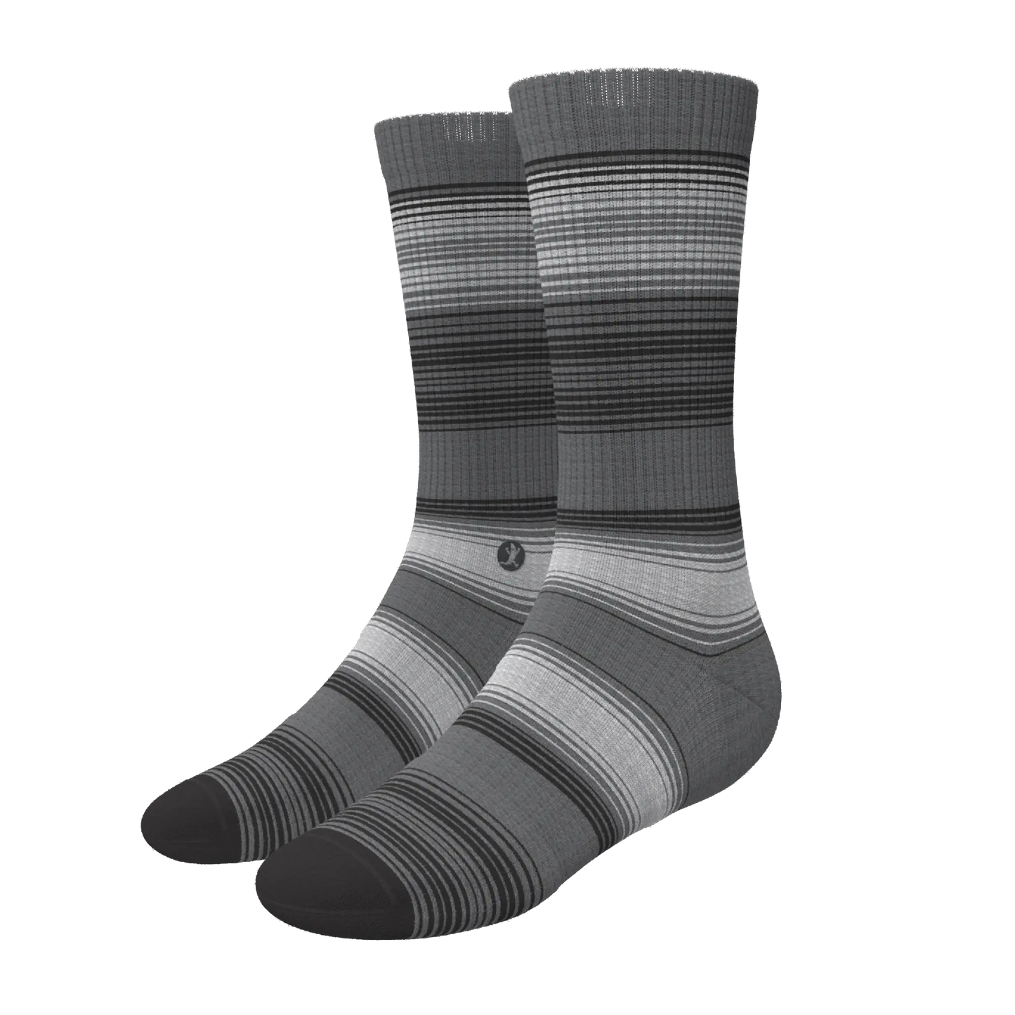 The Static Channel | Stripe Heel Hammock™ Crew Socks - MENLL