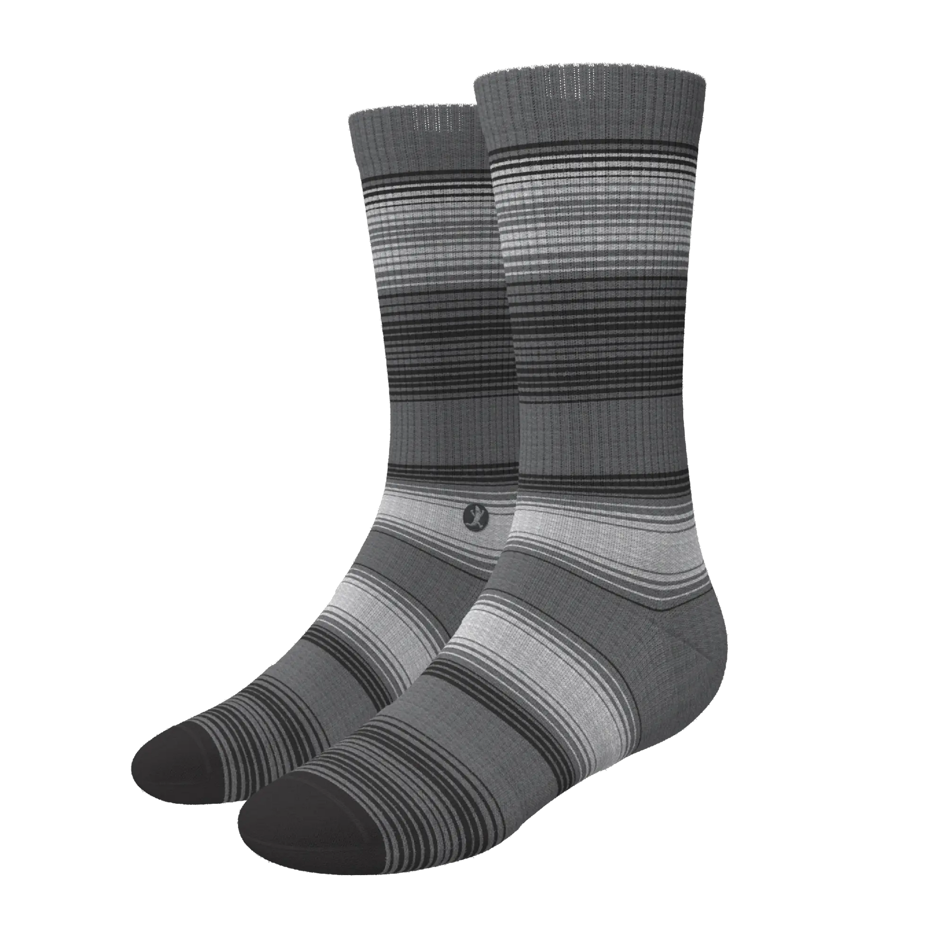 The Static Channel | Stripe Heel Hammock™ Crew Socks - MENLL