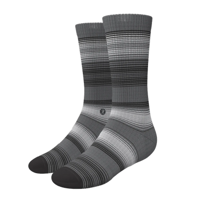 The Static Channel | Stripe Heel Hammock™ Crew Socks - MENLL
