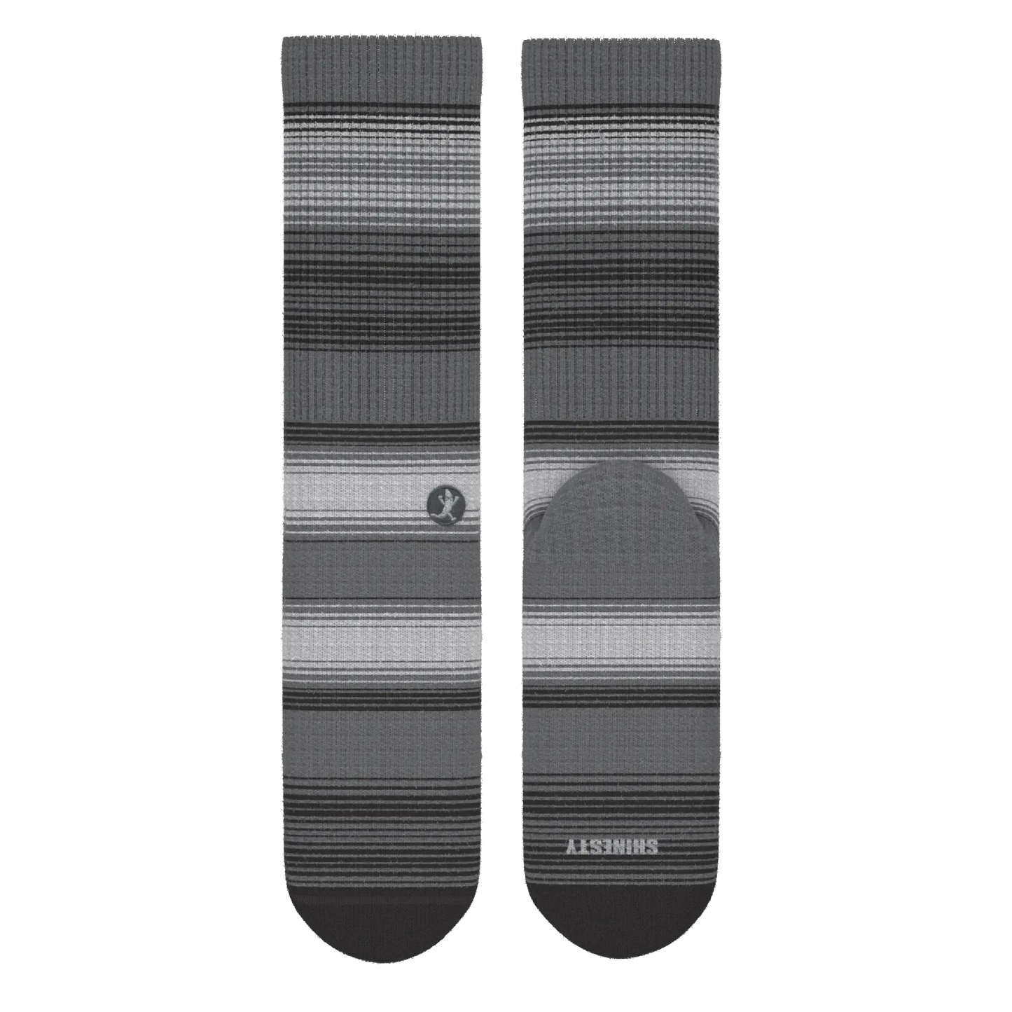 The Static Channel | Stripe Heel Hammock™ Crew Socks - MENLL