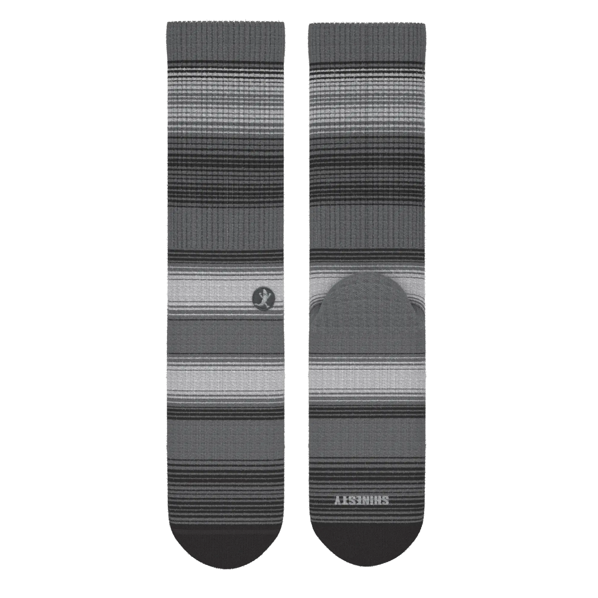 The Static Channel | Stripe Heel Hammock™ Crew Socks - MENLL
