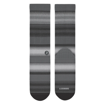 The Static Channel | Stripe Heel Hammock™ Crew Socks - MENLL