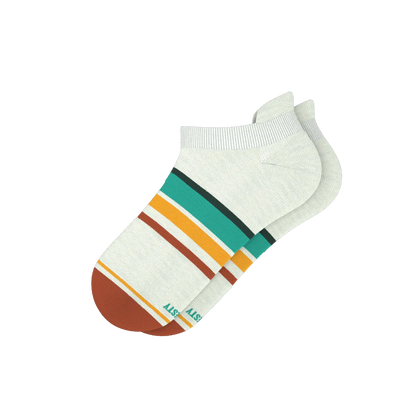 The Stellar | Retro Stripe Heel Hammock™ Ankle Socks - MENLL