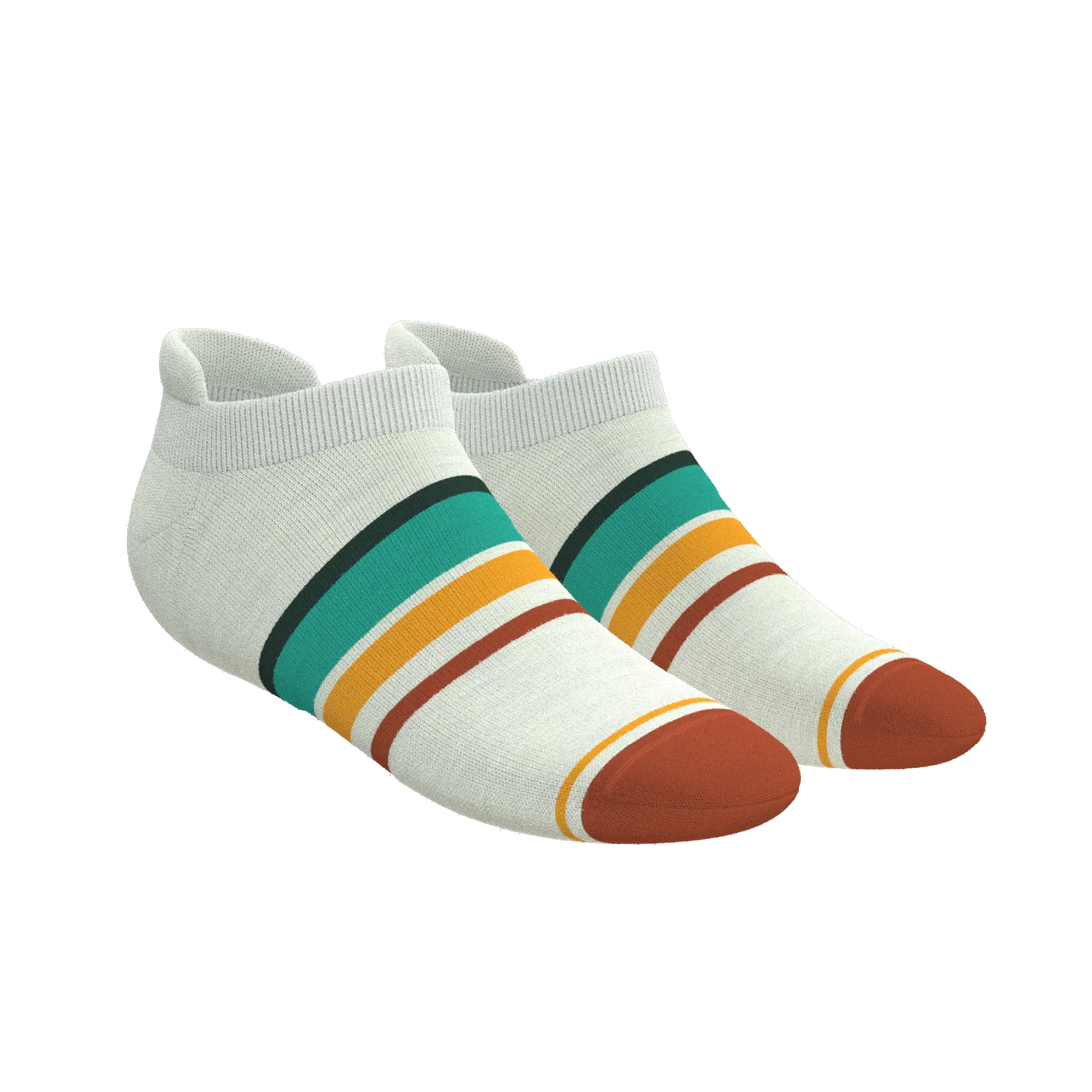 The Stellar | Retro Stripe Heel Hammock™ Ankle Socks - MENLL