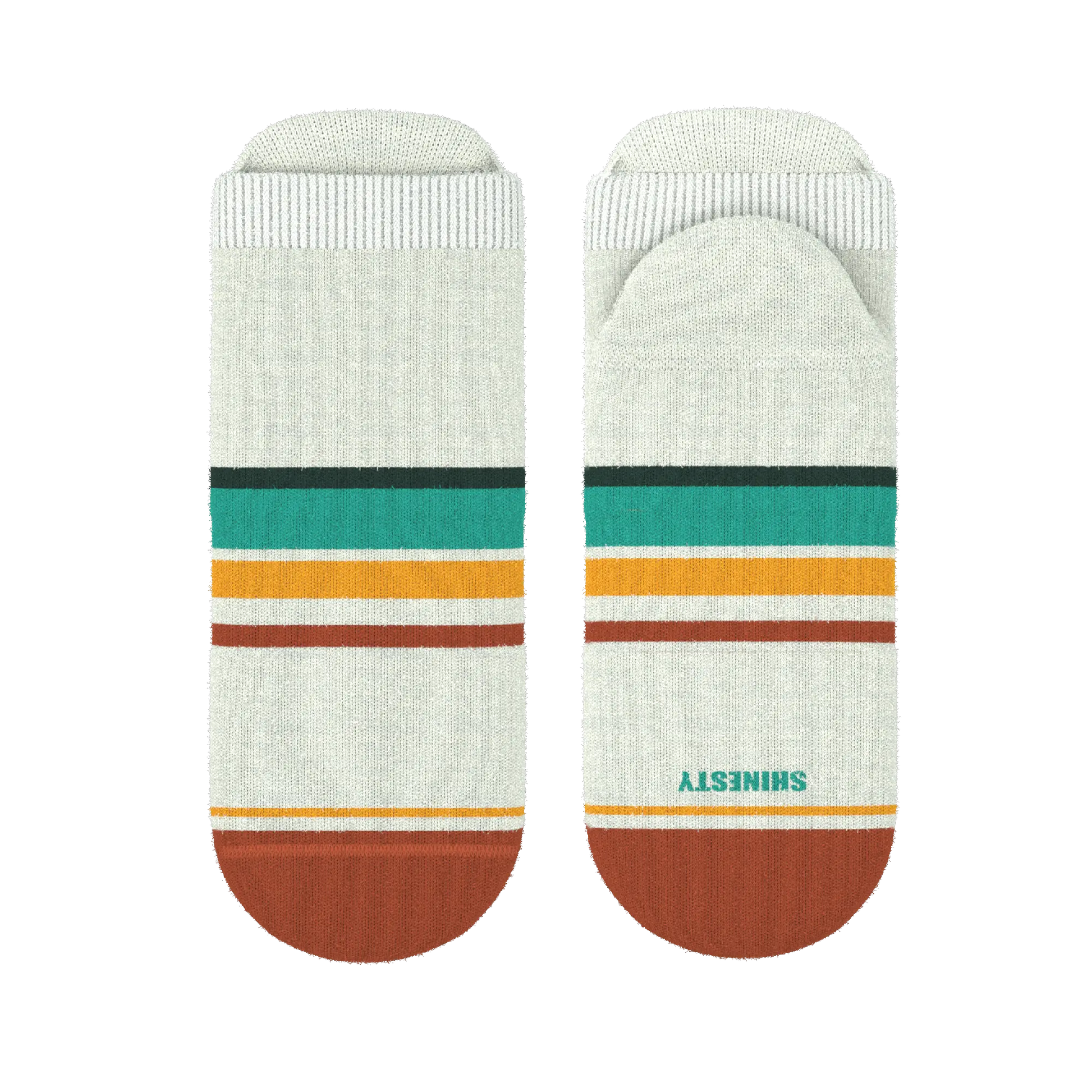 The Stellar | Retro Stripe Heel Hammock™ Ankle Socks - MENLL