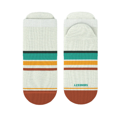 The Stellar | Retro Stripe Heel Hammock™ Ankle Socks - MENLL