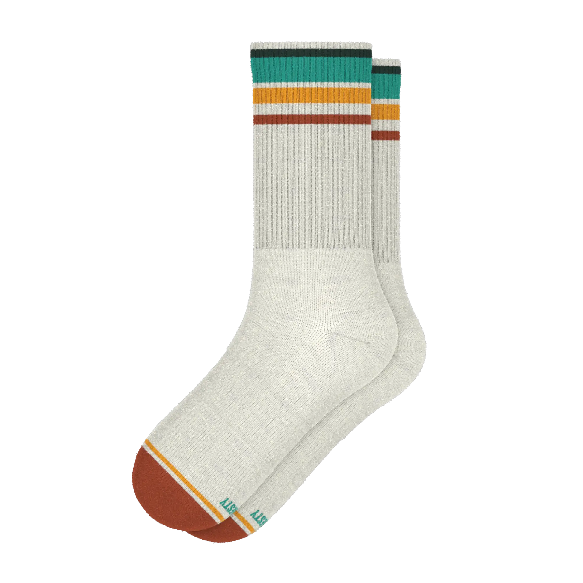 The Stellar | Retro Stripe Heel Hammock™ Crew Socks - MENLL