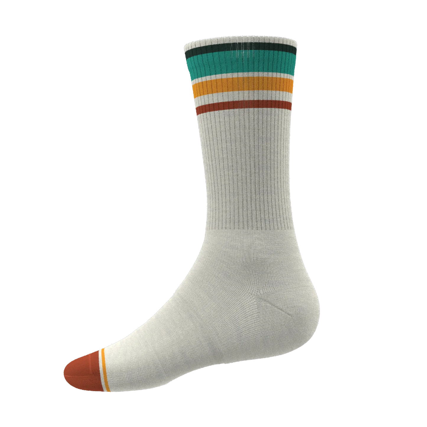 The Stellar | Retro Stripe Heel Hammock™ Crew Socks - MENLL