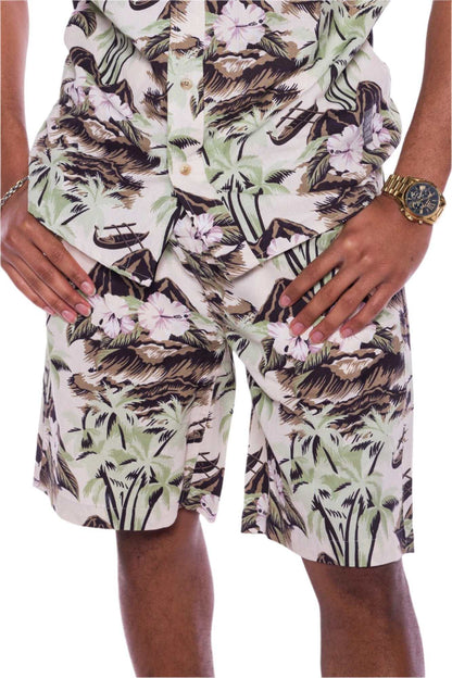 Stephan | Printed Linen Short - MENLL