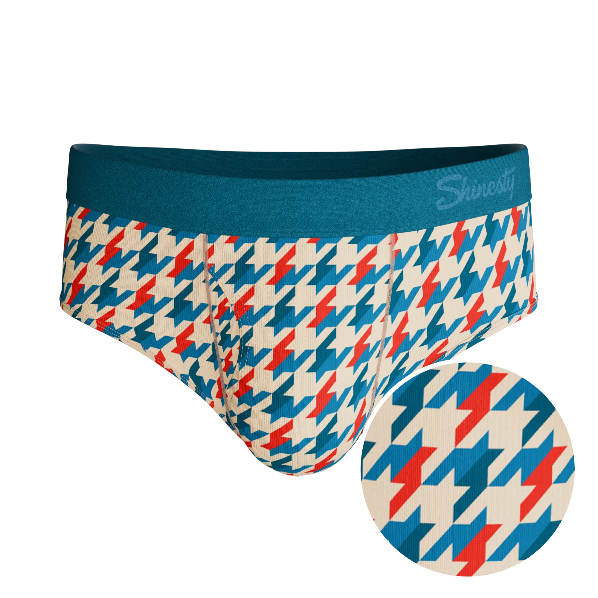 The Swanky | Retro Houndstooth Ball Hammock® Pouch Underwear Briefs Shinesty