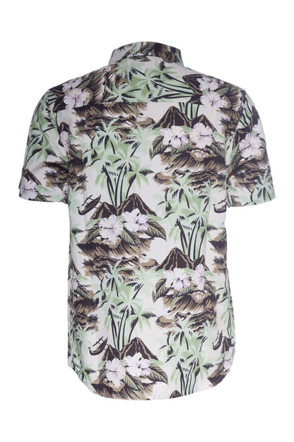 Talon | Printed Linen Shirt - MENLL