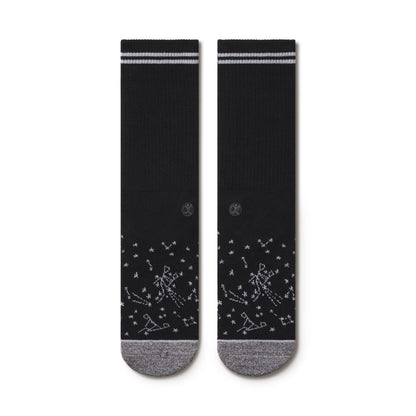 The Big Bang | Constellation Heel Hammock™ Crew Socks in Use - Lifestyle Shot