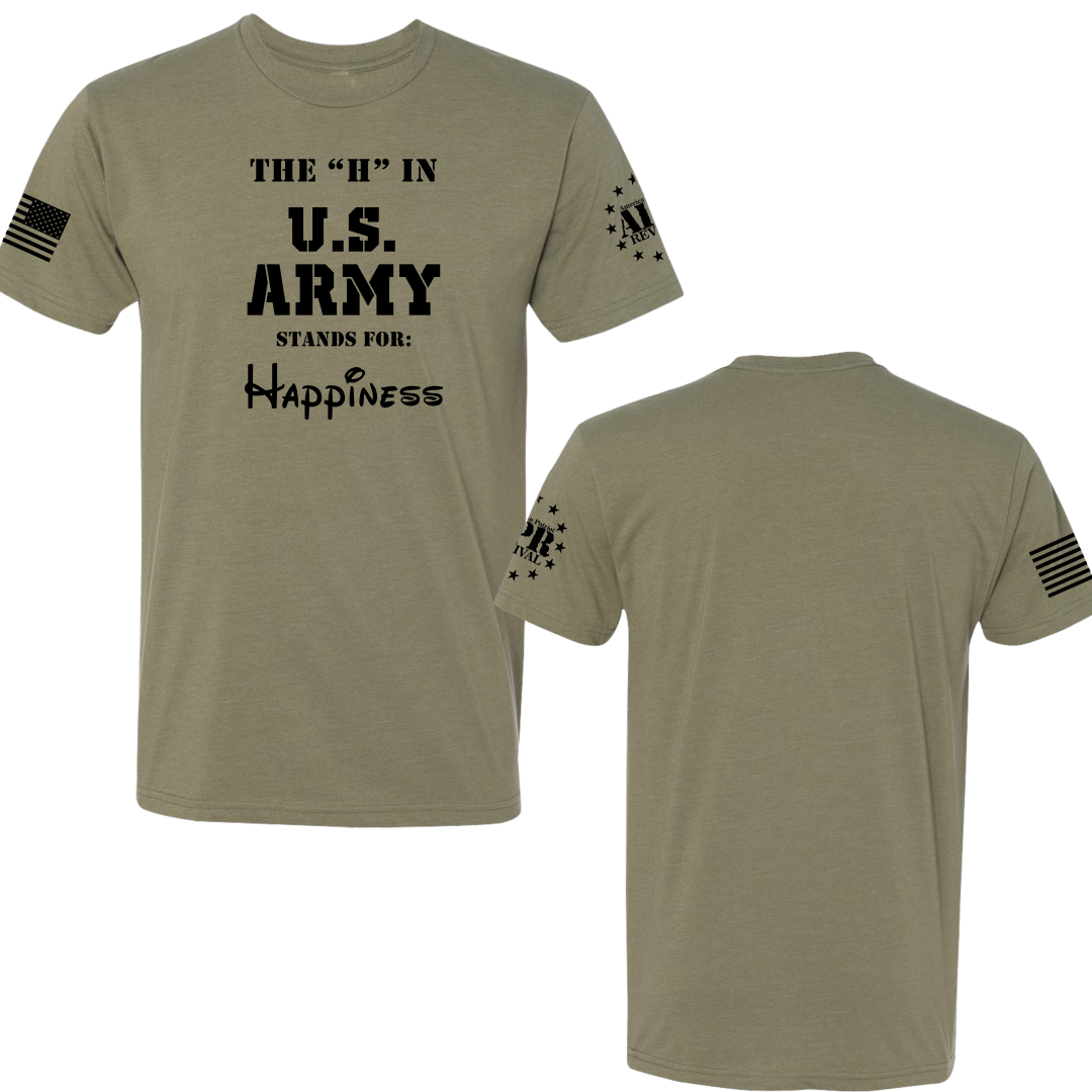 T-Shirts - The "H" in U.S. Army American Patriot Revival