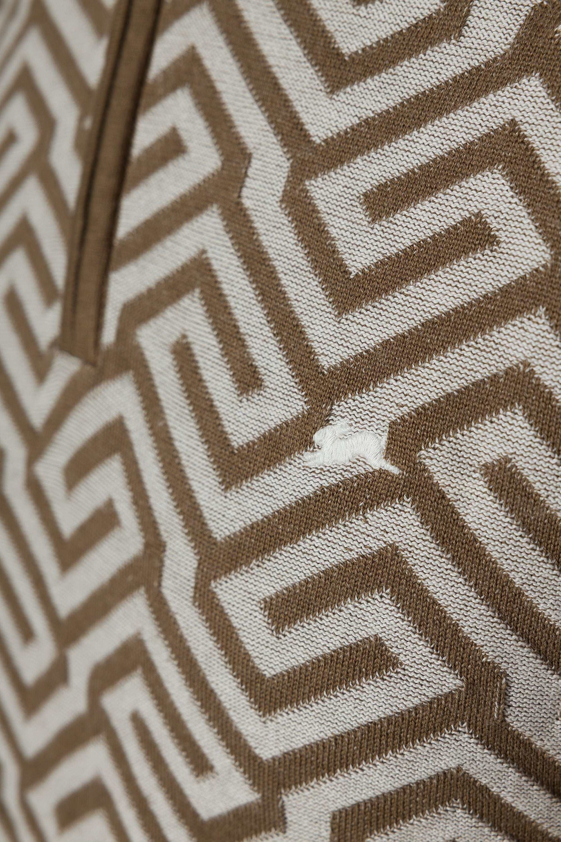 Toby | Jacquard Knit Polo - MENLL