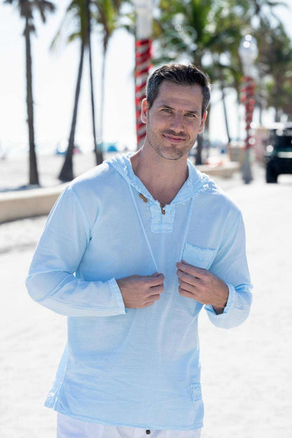 TUSCANY HOODIE (White, Gray, Blue, Artic Blue) - MENLL
