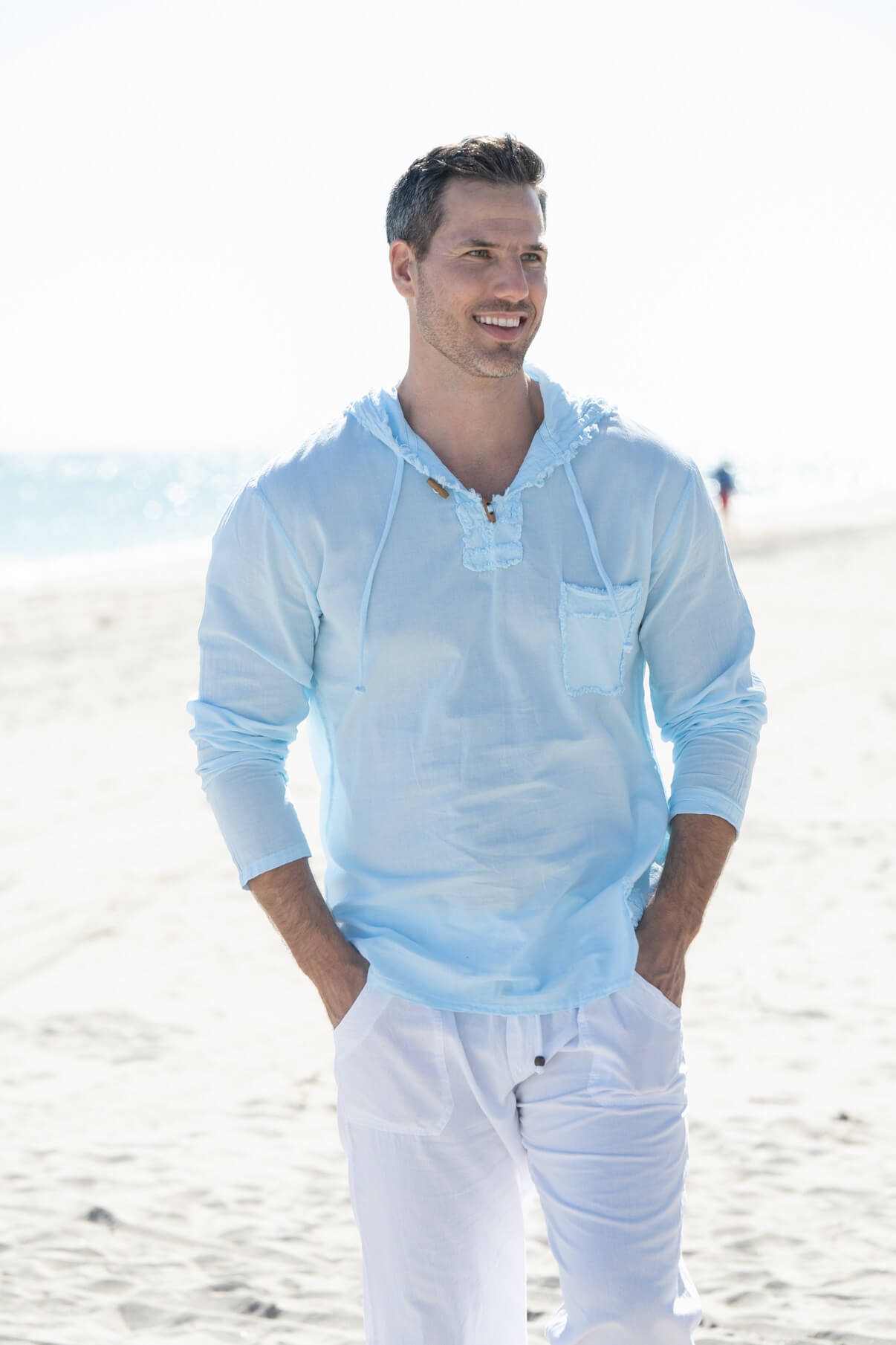 TUSCANY HOODIE (White, Gray, Blue, Artic Blue) - MENLL