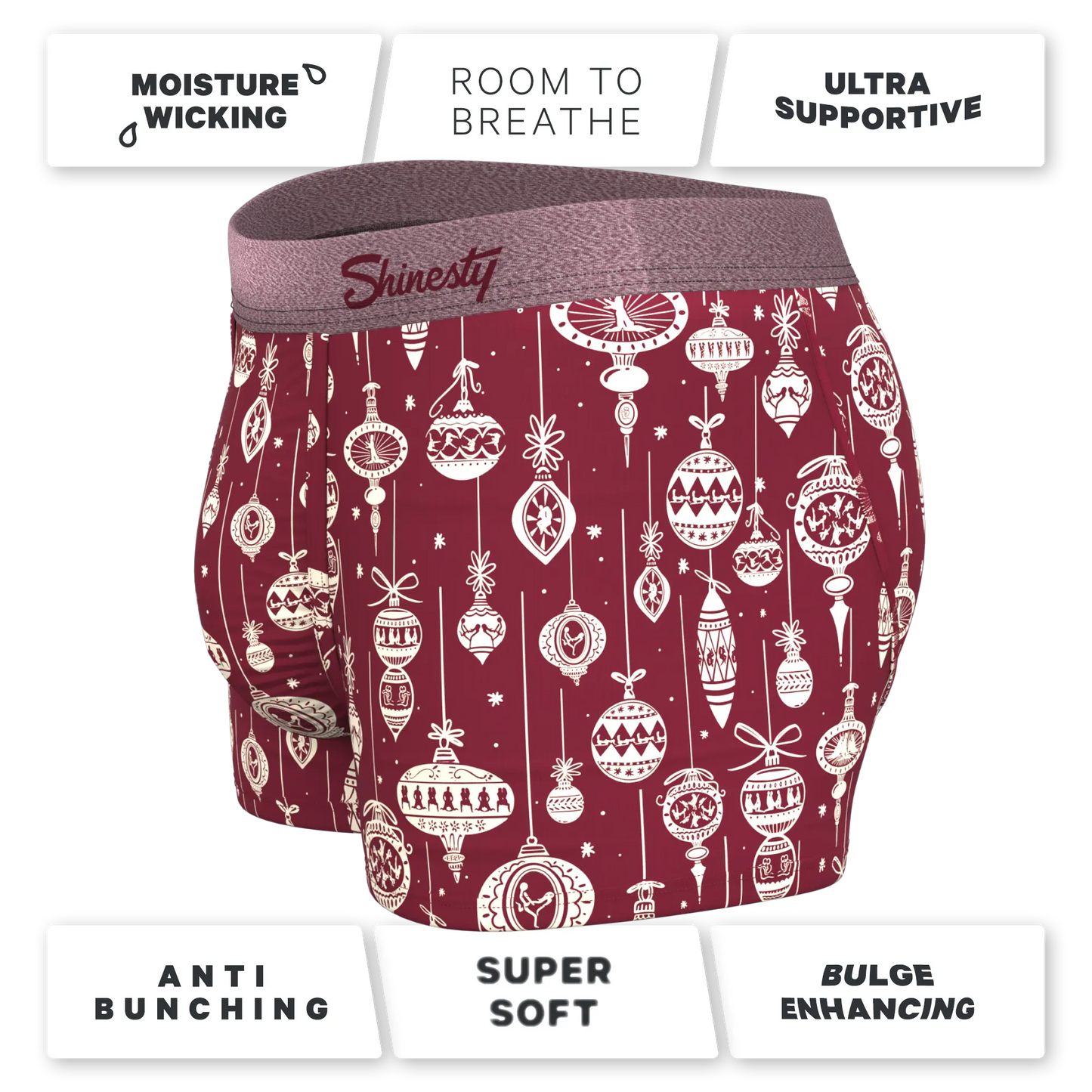 The Well Hung | Naughty Ornament Ball Hammock® Pouch Trunks Underwear Shinesty