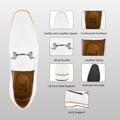 Accessories - Jack Mens Leather Textile Casual Loafers LIBERTYZENO