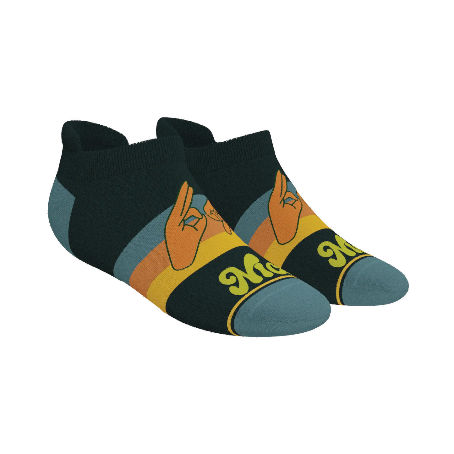 The Wine Dine & 69 | Route 69 Heel Hammock™ Ankle Socks Shinesty