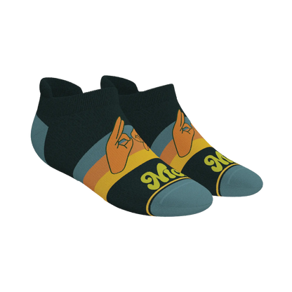 The Wine Dine & 69 | Route 69 Heel Hammock™ Ankle Socks Shinesty
