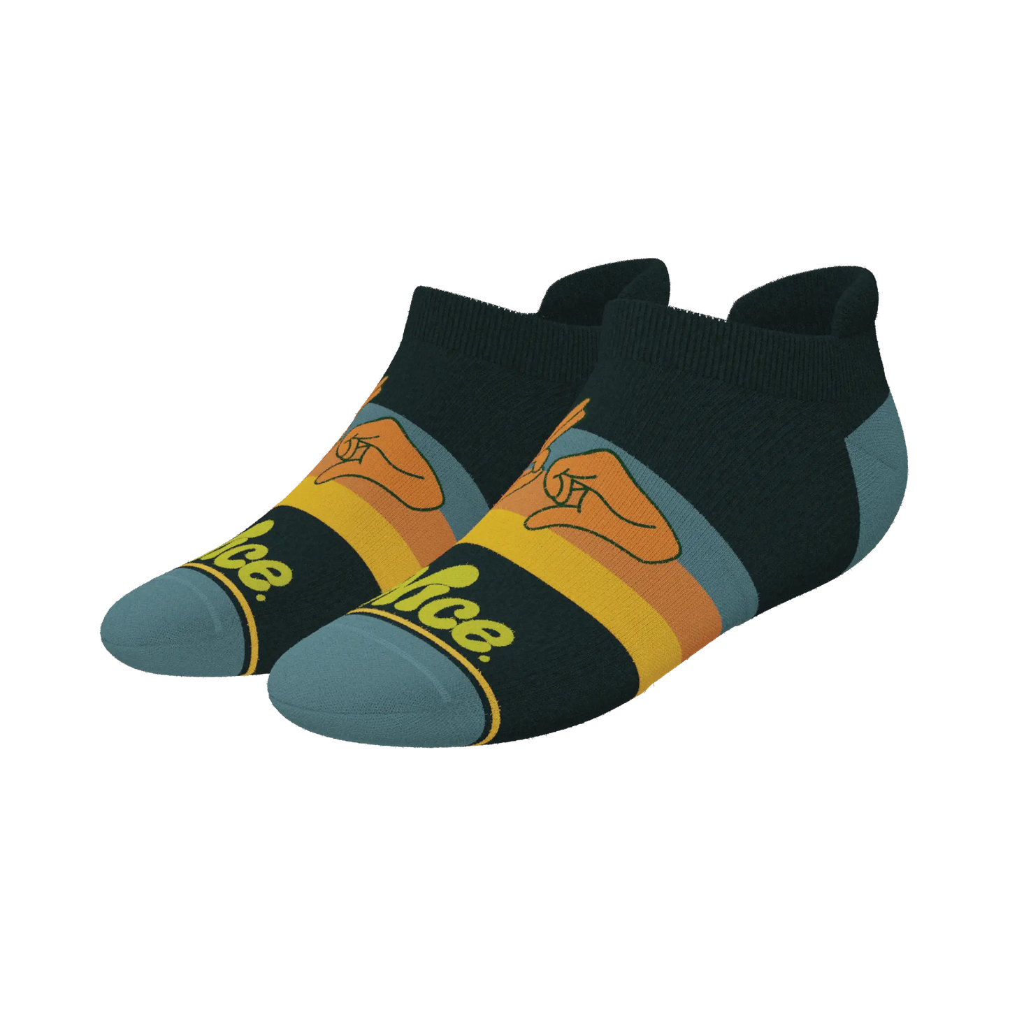 The Wine Dine & 69 | Route 69 Heel Hammock™ Ankle Socks Shinesty