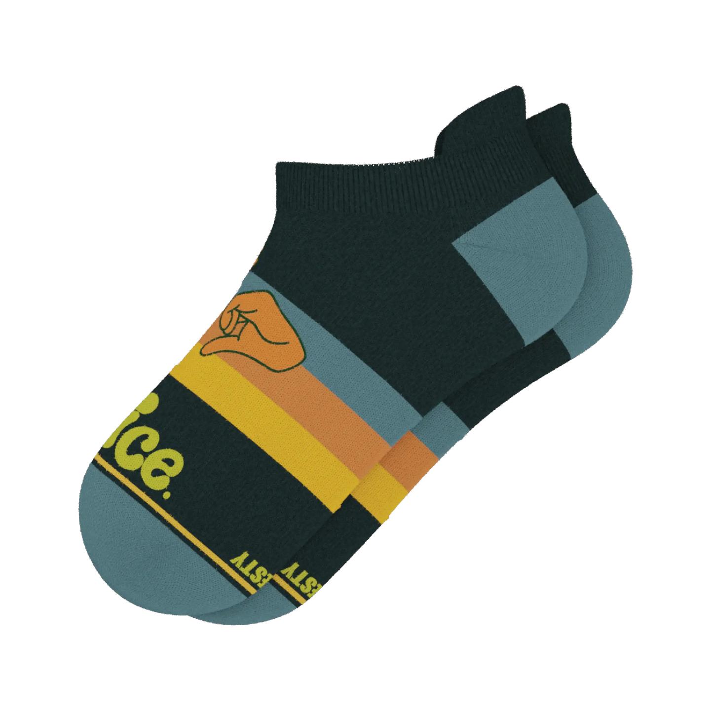 The Wine Dine & 69 | Route 69 Heel Hammock™ Ankle Socks Shinesty
