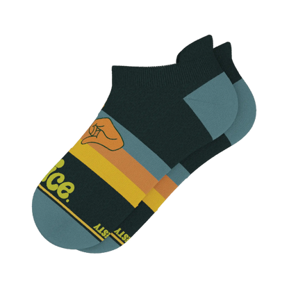 The Wine Dine & 69 | Route 69 Heel Hammock™ Ankle Socks Shinesty