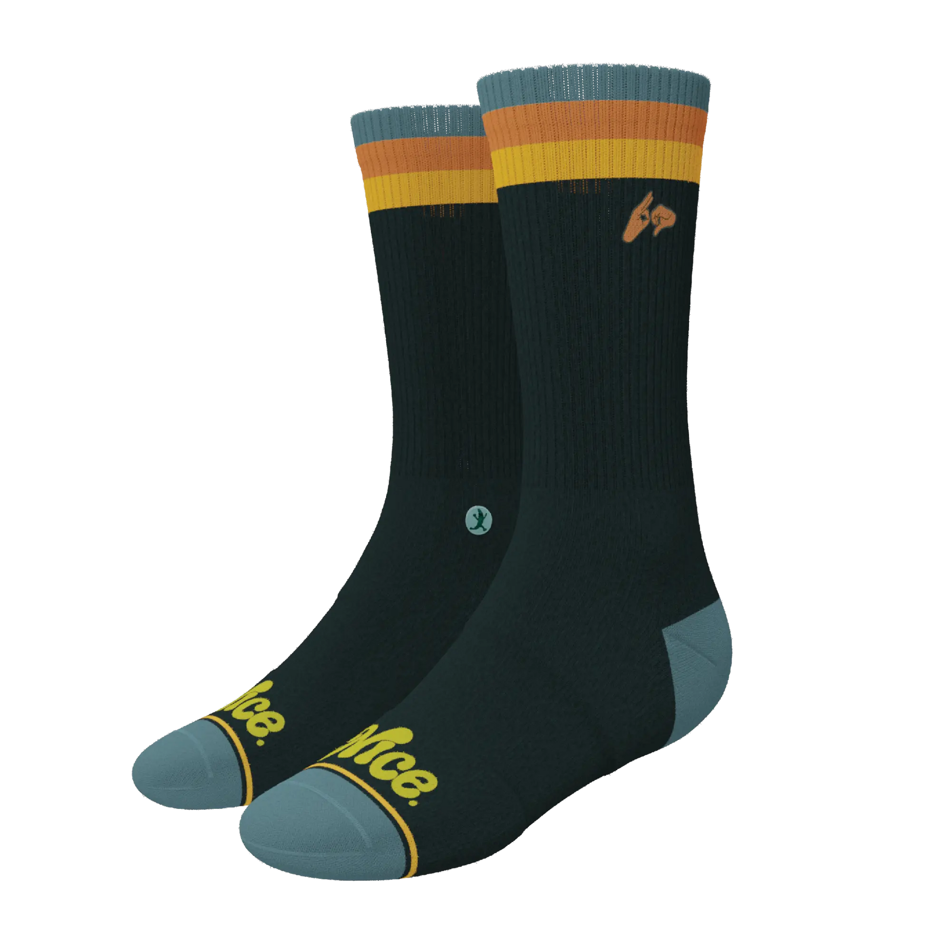 The Wine Dine & 69 | Route 69 Heel Hammock™ Crew Socks Shinesty