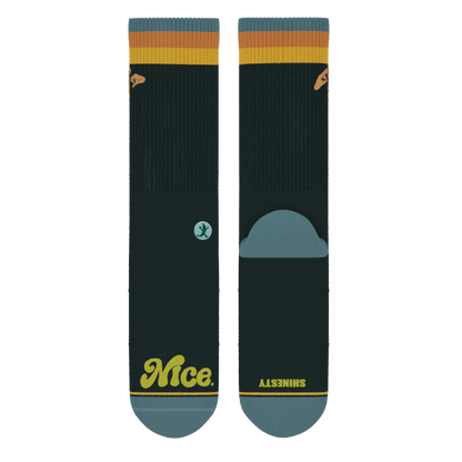 The Wine Dine & 69 | Route 69 Heel Hammock™ Crew Socks Shinesty