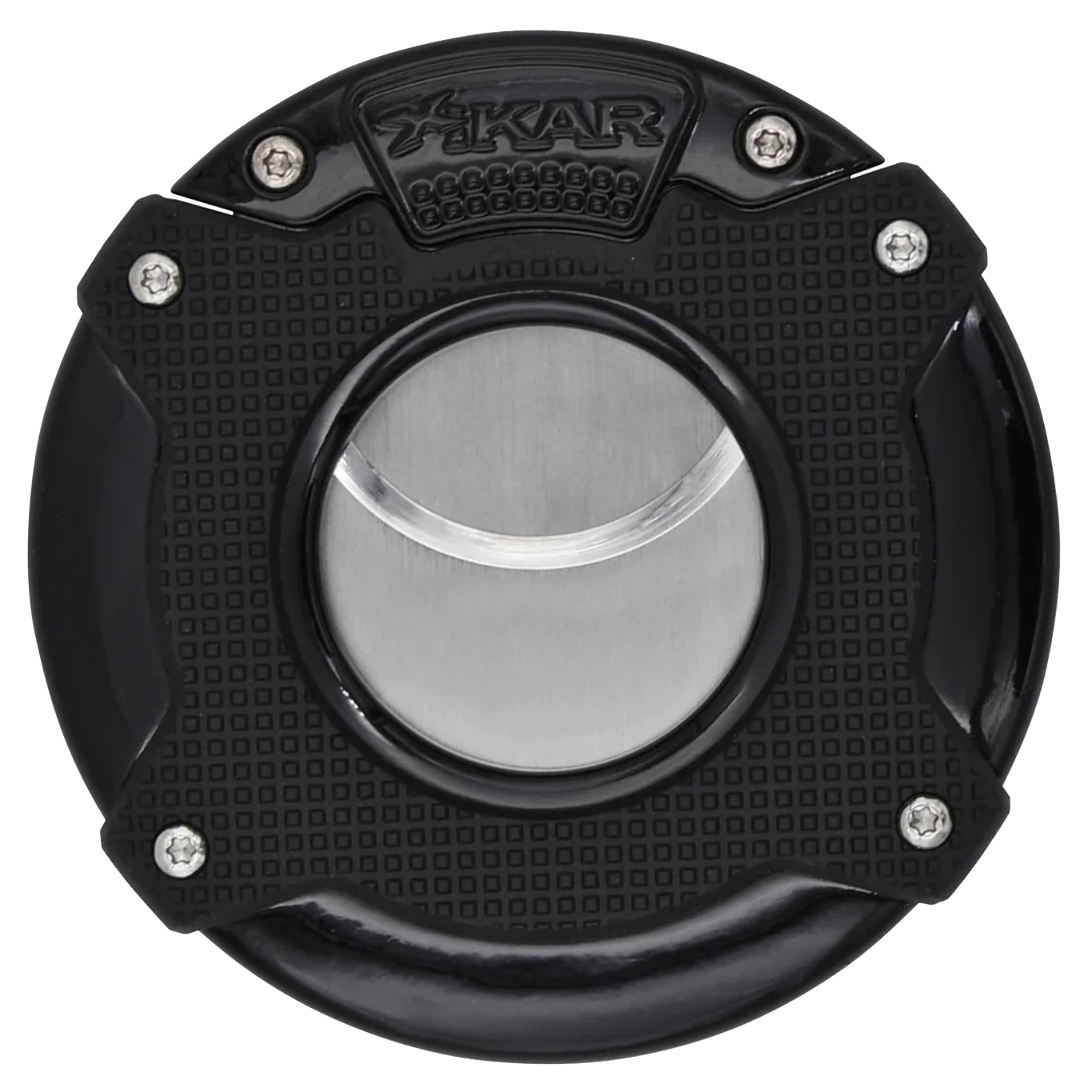 XIKAR® Ensō Cigar Cutter - Black with dual stainless steel blades and durable armor.
