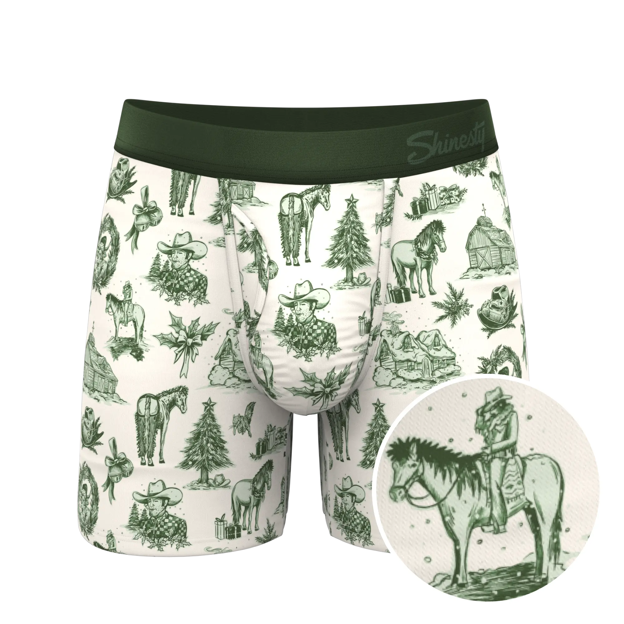 The Western Wonderland | Western Toile Ball Hammock® Pouch Underwear With Fly Shinesty
