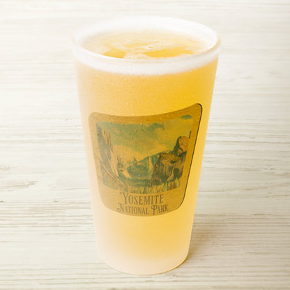Yosemite National Park Frosted Pint Glass Sign