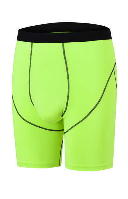 Men's Floral Yarn Contrast Line Breathable Boxer - MENLL