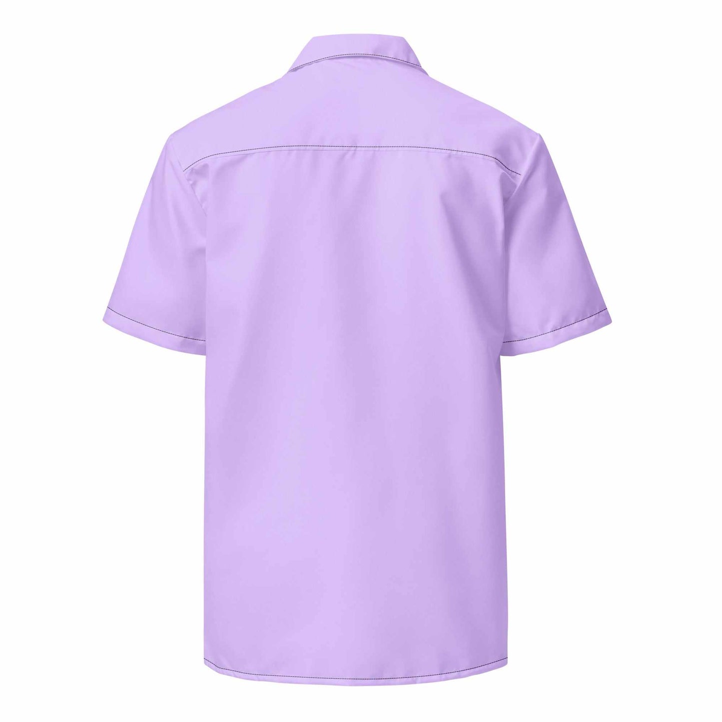Labelless Deep Purple Button Down Camp Shirt - MENLL