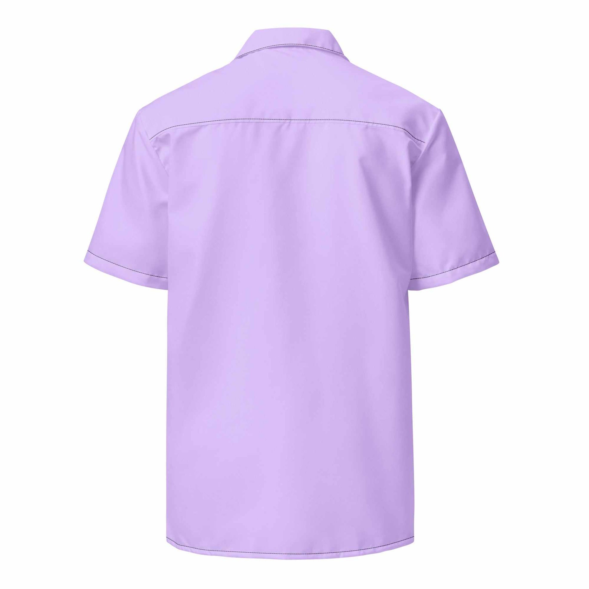 Labelless Deep Purple Button Down Camp Shirt - MENLL