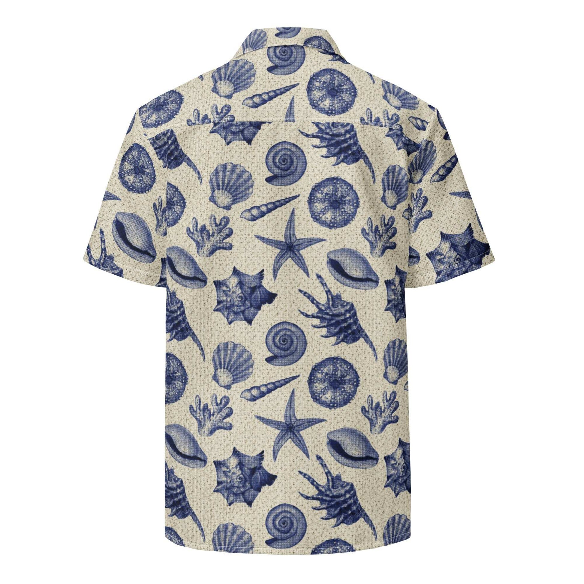 Men’s Vintage Beach Shell Hawaiian Shirt – Lightweight & Sustainable - MENLL