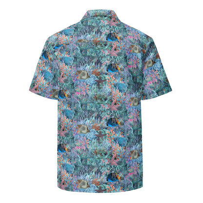 Marine Life Party Button Down Hawaiian Shirt - MENLL