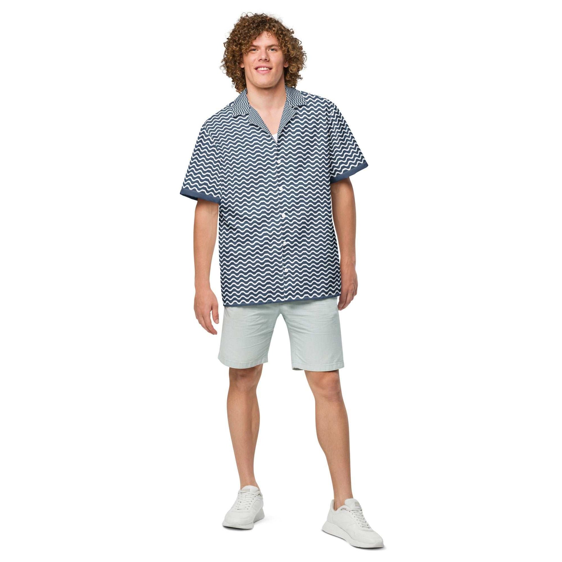 Proud Sailor Button Down Camp Shirt - MENLL